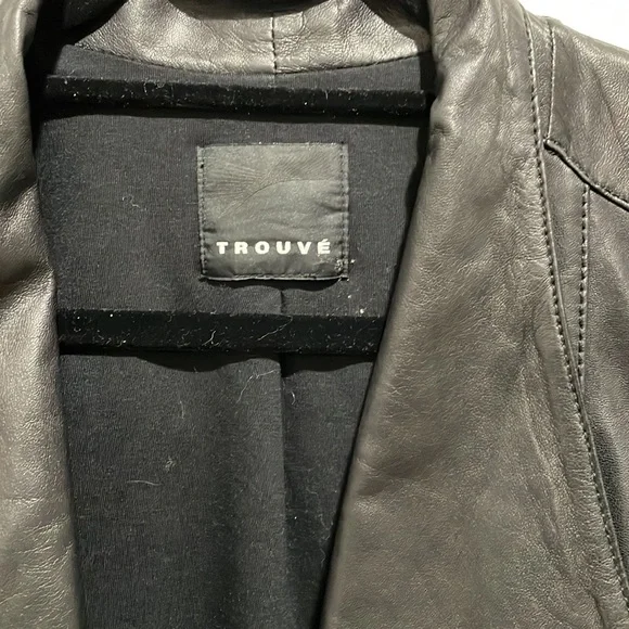 Trouve Black Leather Jacket